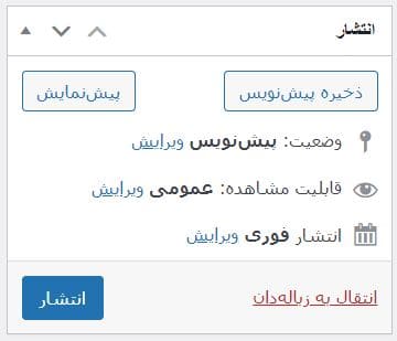گذاشتن نوشته جدید در وردپرس - انتشار نوشته جدید در وردپرس